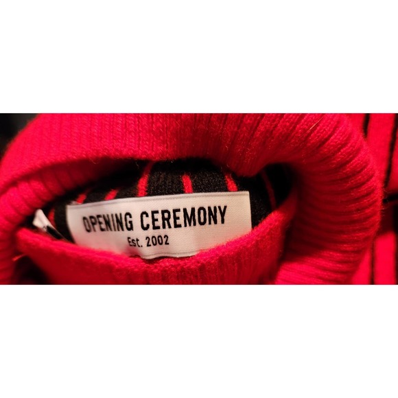 Opening Ceremony TurtleNeck Red Wool Knit Sweater XS - Picture 5 of 5